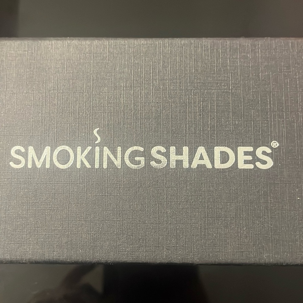 Smoking Shades BLAZE Cateye matte black frame- blue mirror lenses